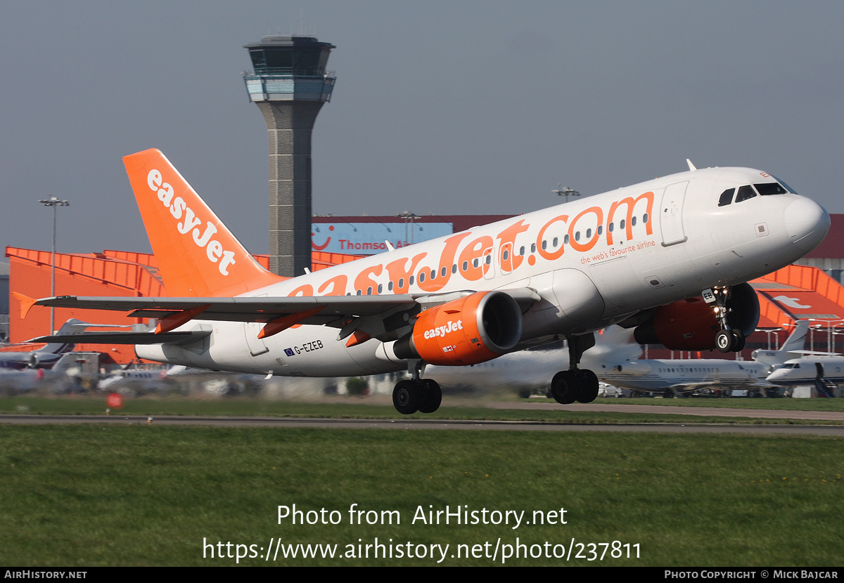 Aircraft Photo of G-EZEB | Airbus A319-111 | EasyJet | AirHistory.net #237811