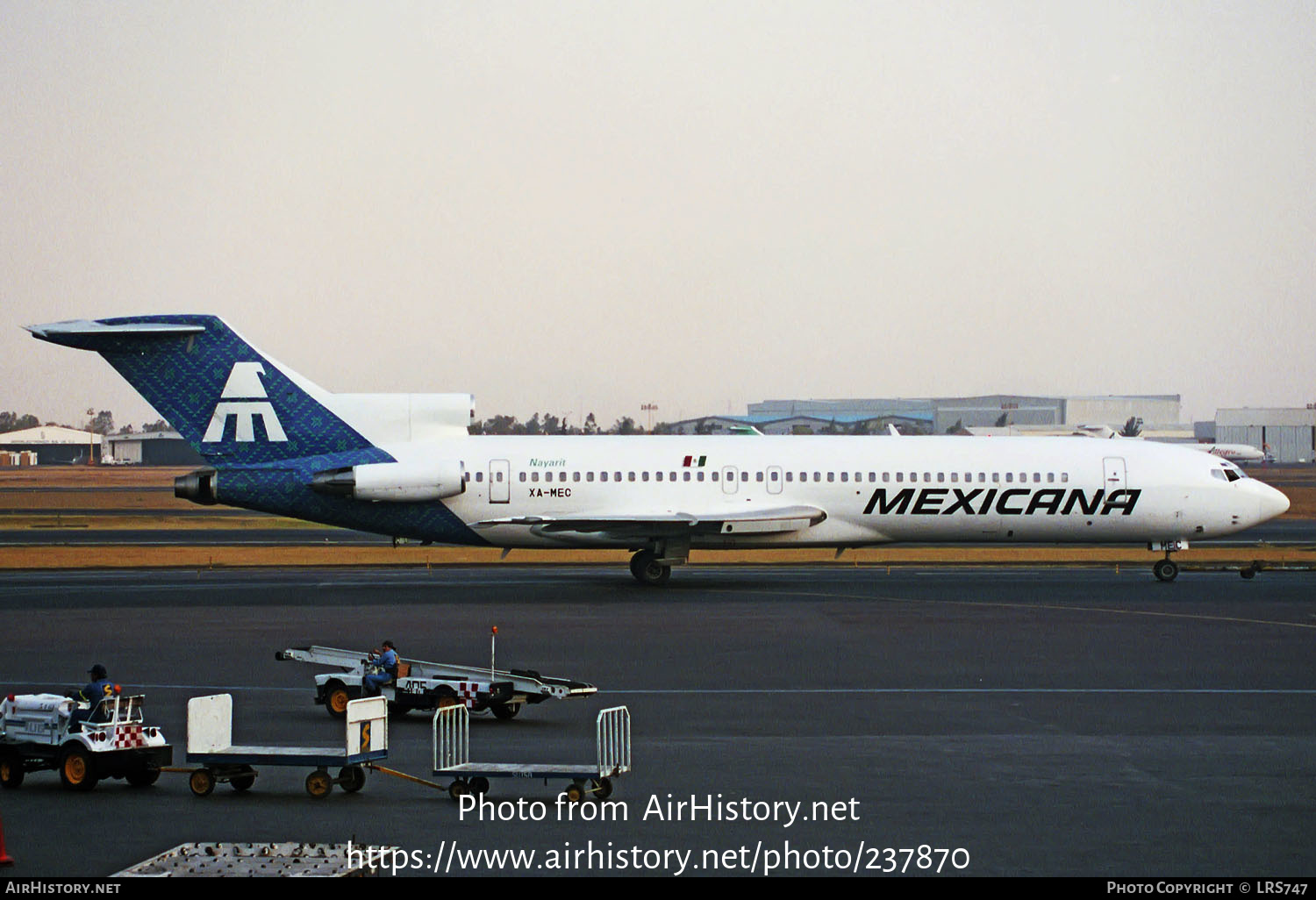 Aircraft Photo of XA-MEC | Boeing 727-264/Adv | Mexicana | AirHistory.net #237870