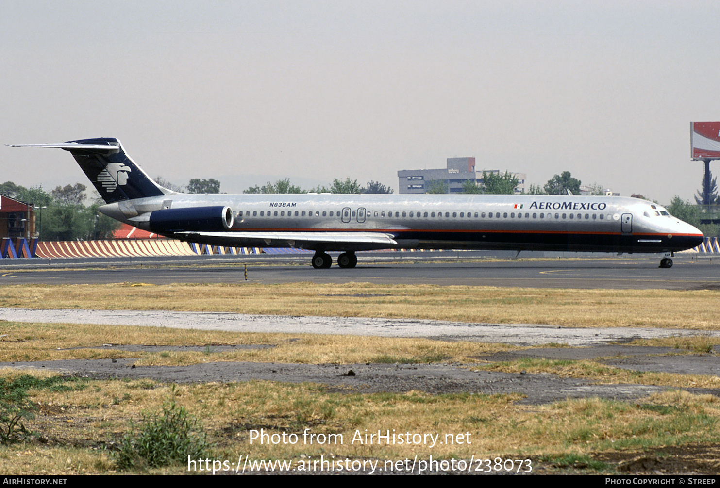 Aircraft Photo of N838AM | McDonnell Douglas MD-83 (DC-9-83) | AeroMéxico | AirHistory.net #238073