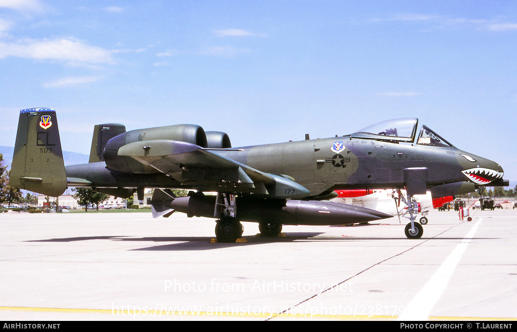 Aircraft Photo of 79-0177 / AF79-177 | Fairchild A-10A Thunderbolt II | USA - Air Force | AirHistory.net #238179