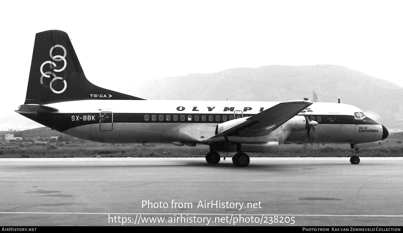 Aircraft Photo of SX-BBK | NAMC YS-11A-220 | Olympic | AirHistory.net #238205