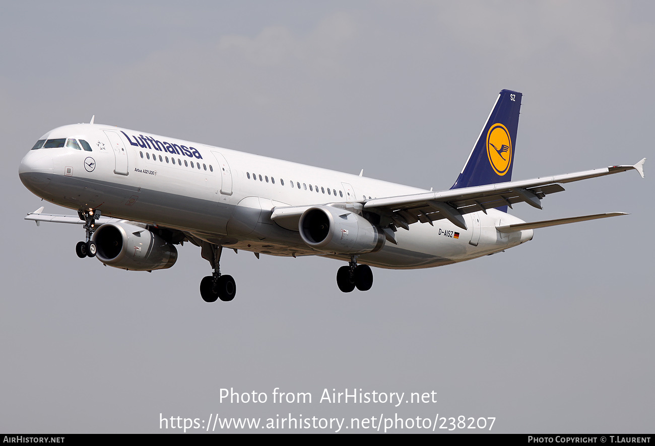 Aircraft Photo of D-AISZ | Airbus A321-231 | Lufthansa | AirHistory.net #238207