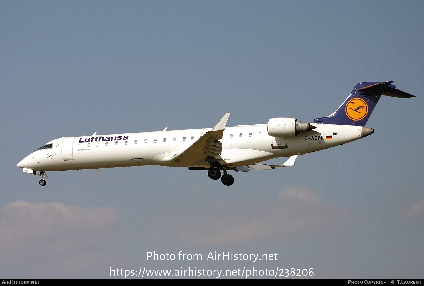 Aircraft Photo of D-ACPK | Bombardier CRJ-701ER (CL-600-2C10) | Lufthansa | AirHistory.net #238208