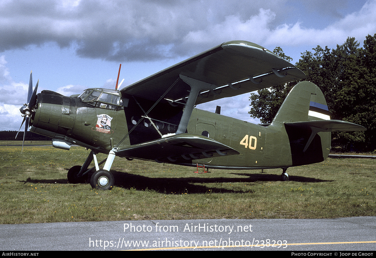 Aircraft Photo of 40 yellow | Antonov An-2T | Estonia - Air Force | AirHistory.net #238293