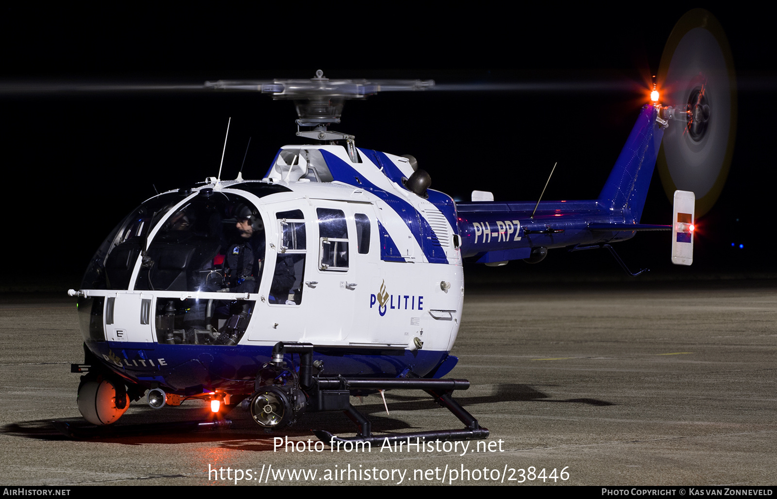 Aircraft Photo of PH-RPZ | MBB BO-105CBS-4 | Politie | AirHistory.net #238446