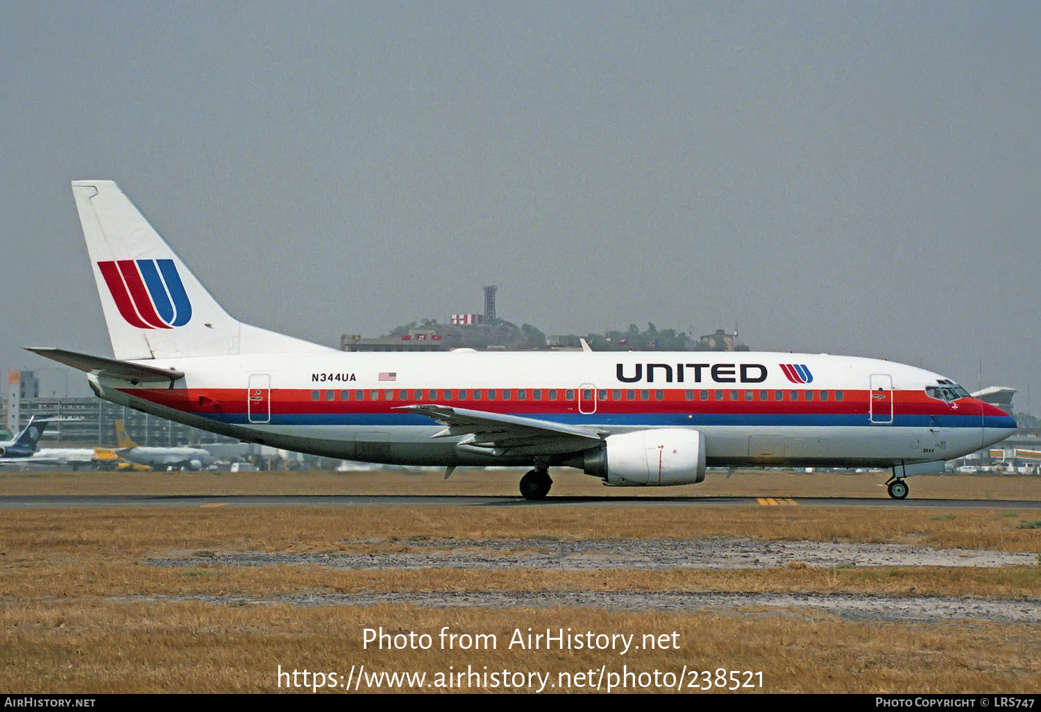 Aircraft Photo of N344UA | Boeing 737-322 | United Airlines | AirHistory.net #238521