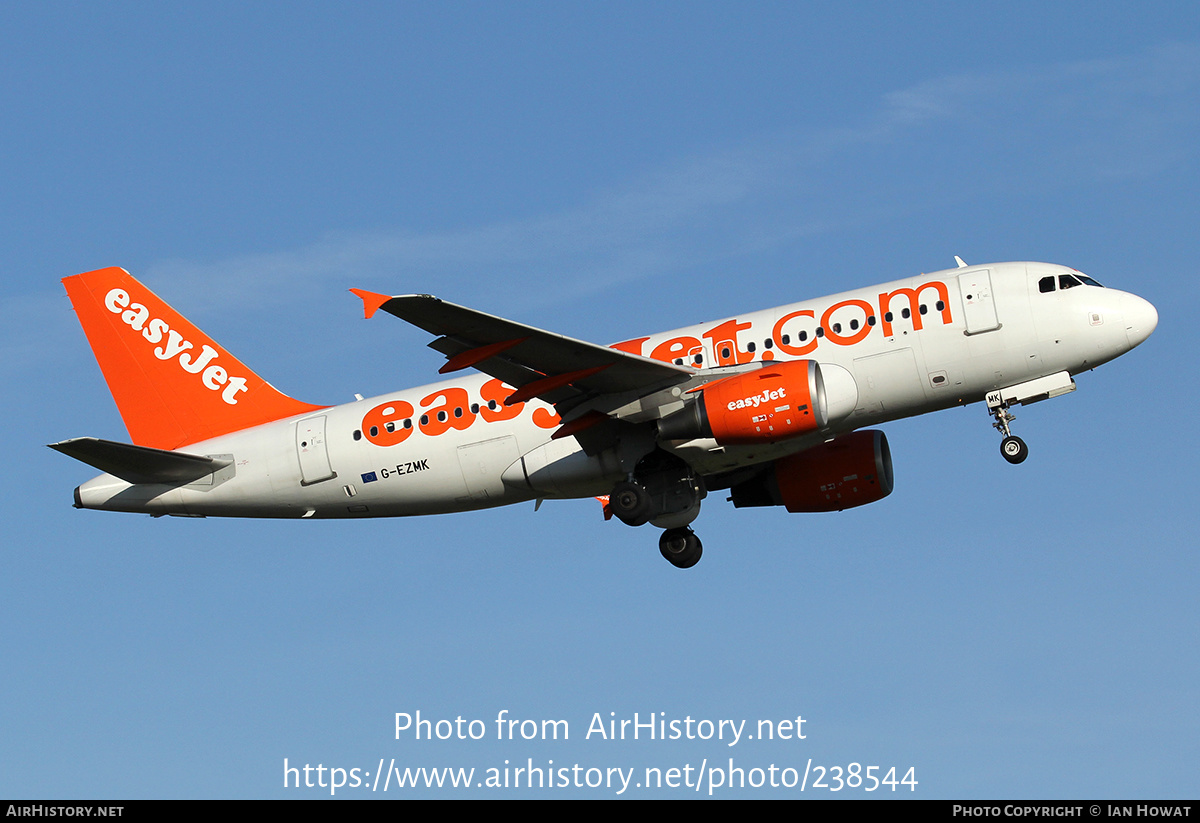 Aircraft Photo of G-EZMK | Airbus A319-111 | EasyJet | AirHistory.net #238544