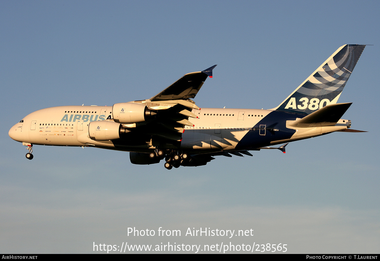 Aircraft Photo of F-WWEA | Airbus A380-861 | Airbus | AirHistory.net #238565