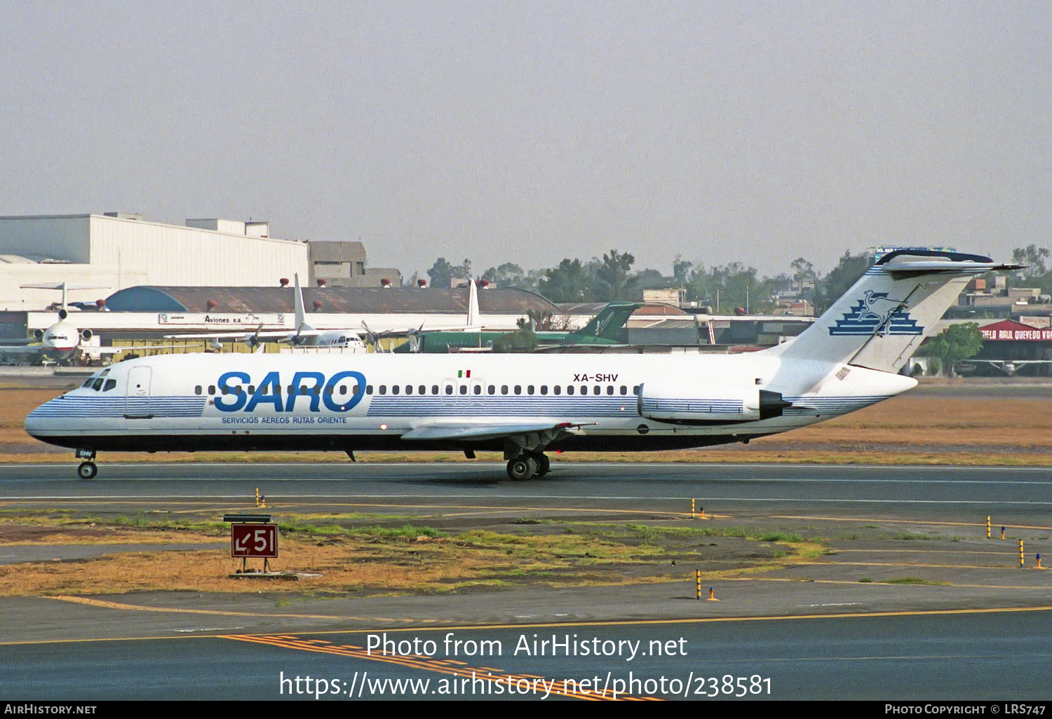 Aircraft Photo of XA-SHV | McDonnell Douglas DC-9-31 | SARO - Servicios Aéreos Rutas Oriente | AirHistory.net #238581