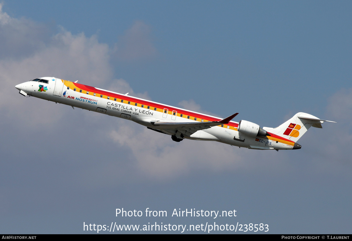 Aircraft Photo of EC-JTS | Bombardier CRJ-900ER (CL-600-2D24) | Iberia Regional | AirHistory.net #238583