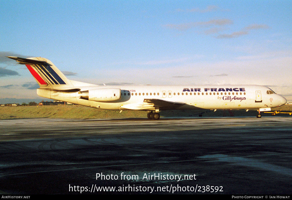 Aircraft Photo of G-BYDN | Fokker 100 (F28-0100) | Air France | AirHistory.net #238592