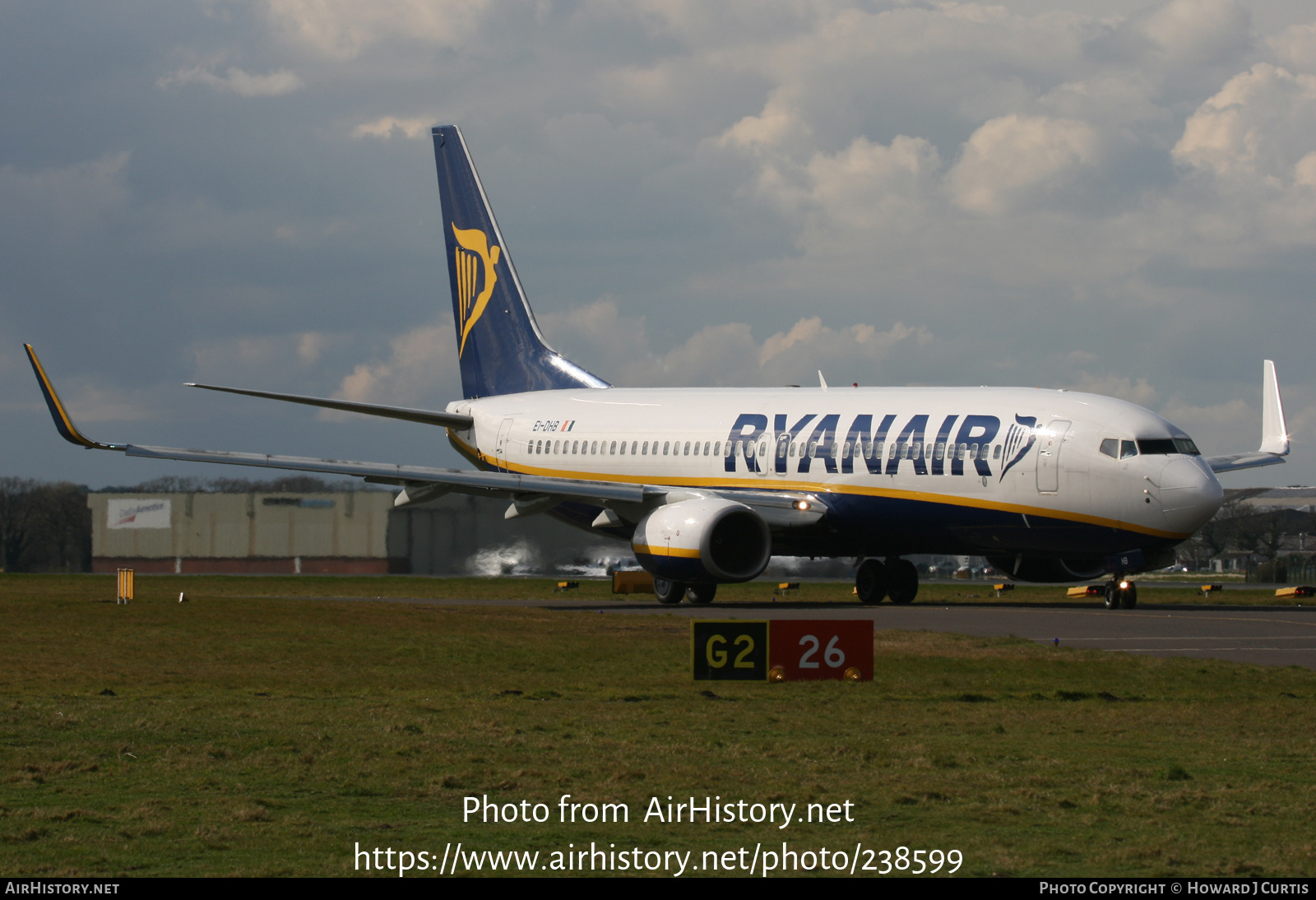 Aircraft Photo of EI-DHB | Boeing 737-8AS | Ryanair | AirHistory.net #238599