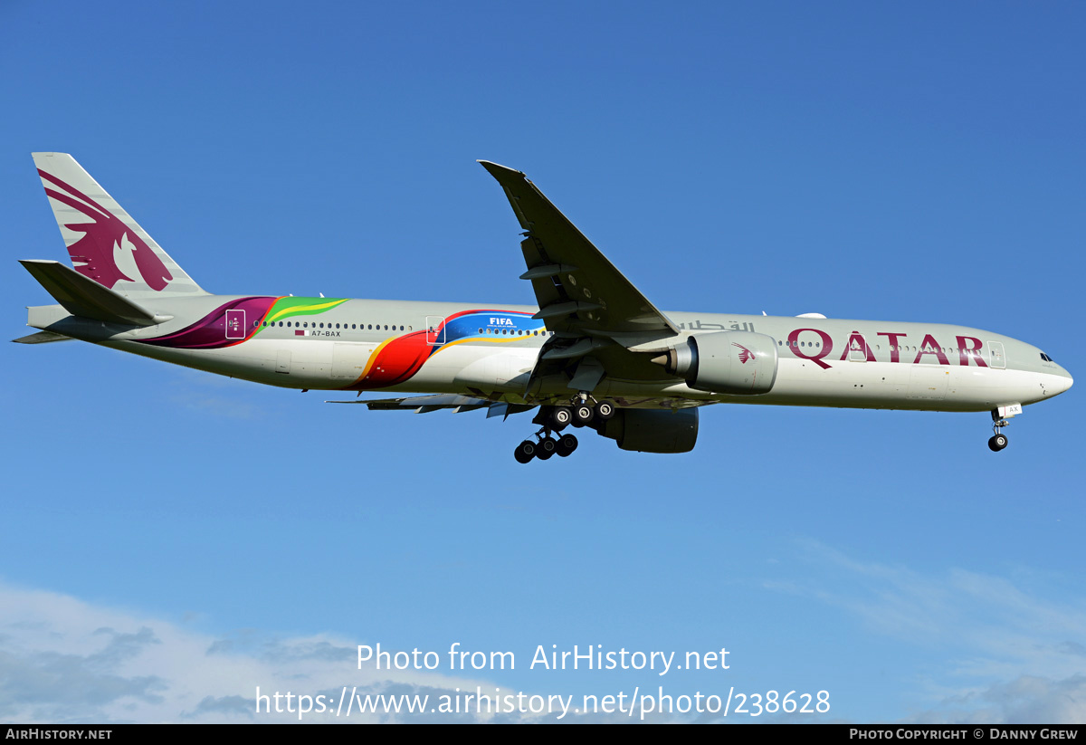 Aircraft Photo of A7-BAX | Boeing 777-3DZ/ER | Qatar Airways | AirHistory.net #238628