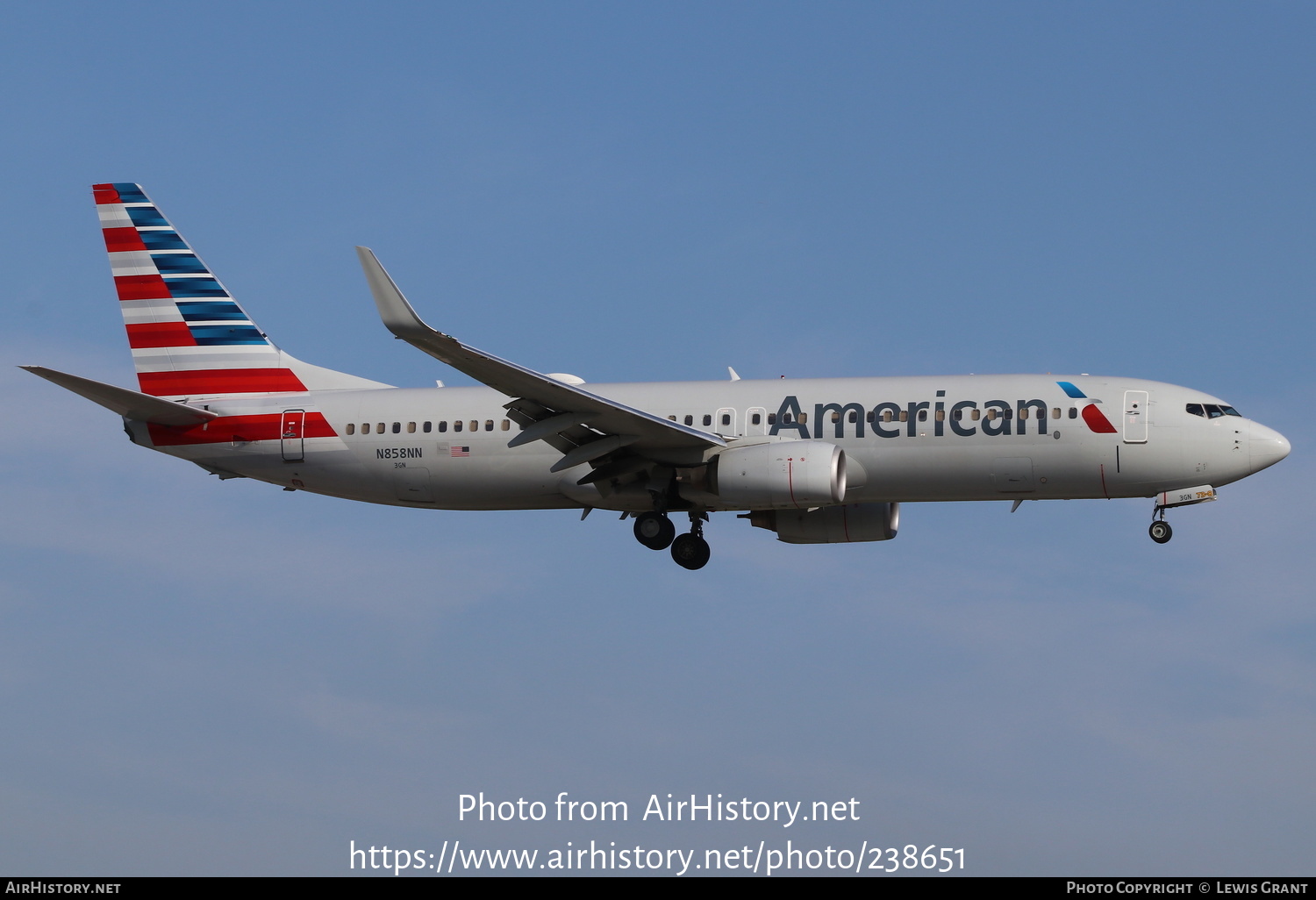 Aircraft Photo of N858NN | Boeing 737-823 | American Airlines | AirHistory.net #238651