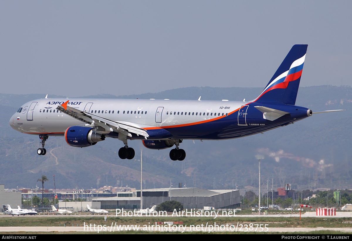 Aircraft Photo of VQ-BHK | Airbus A321-211 | Aeroflot - Russian Airlines | AirHistory.net #238755