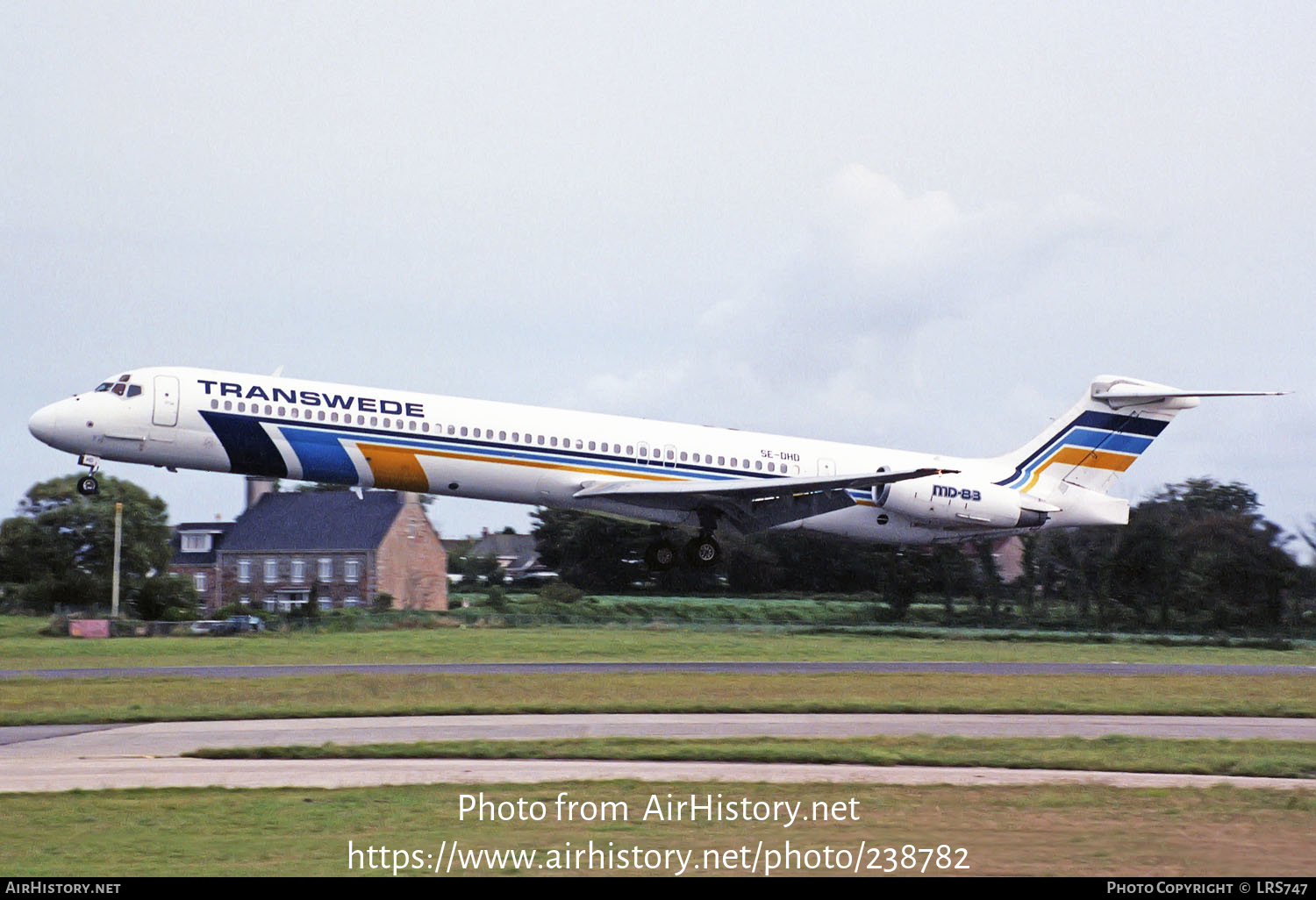 Aircraft Photo of SE-DHD | McDonnell Douglas MD-83 (DC-9-83) | Transwede Airways | AirHistory.net #238782