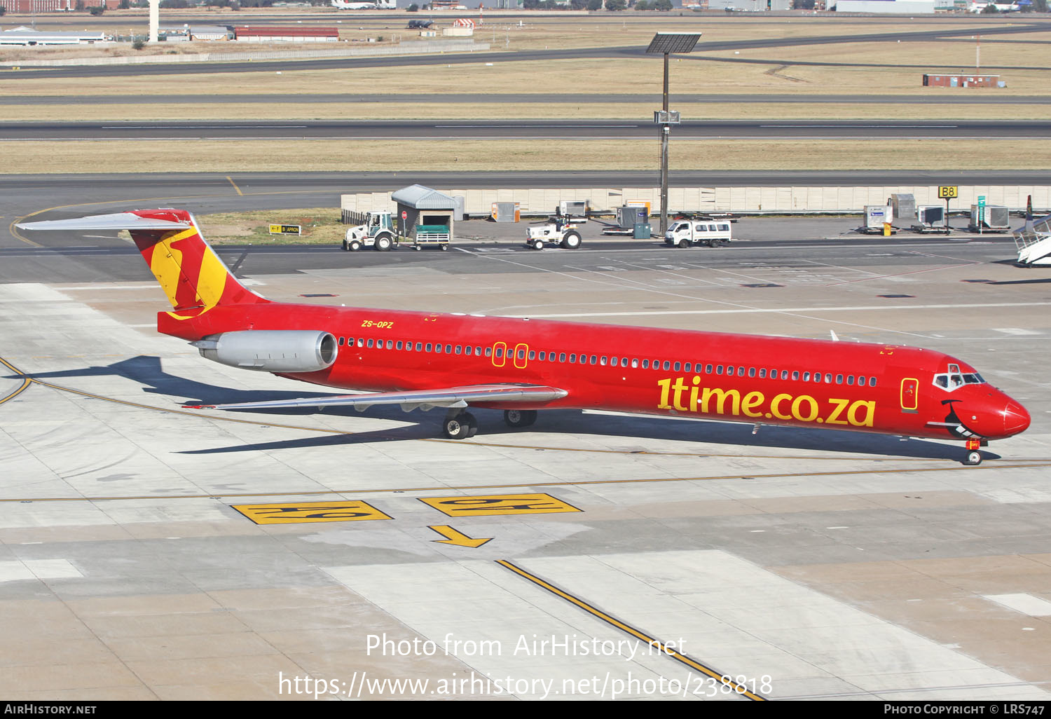 Aircraft Photo of ZS-OPZ | McDonnell Douglas MD-83 (DC-9-83) | 1Time | AirHistory.net #238818