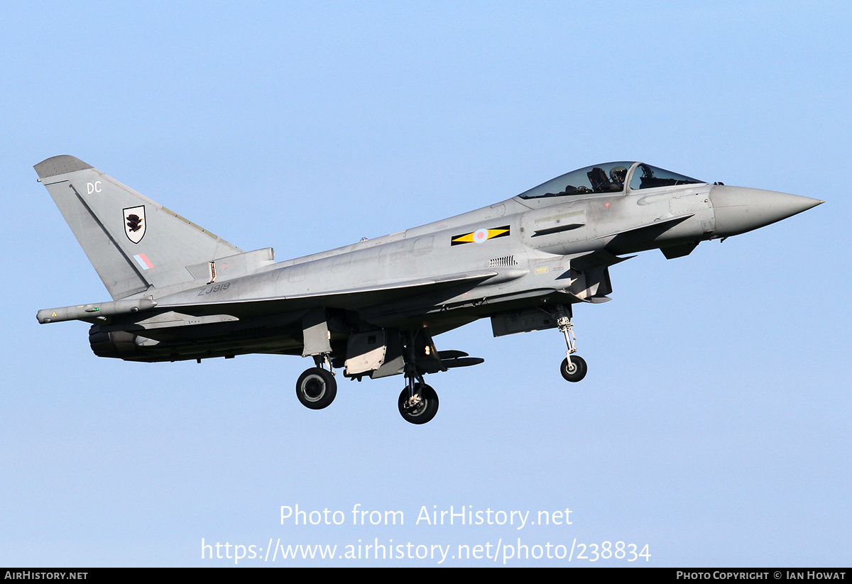 Aircraft Photo of ZJ919 | Eurofighter EF-2000 Typhoon FGR4 | UK - Air Force | AirHistory.net #238834