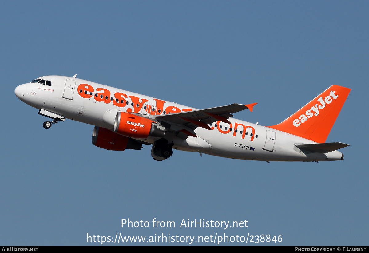 Aircraft Photo of G-EZDR | Airbus A319-111 | EasyJet | AirHistory.net #238846