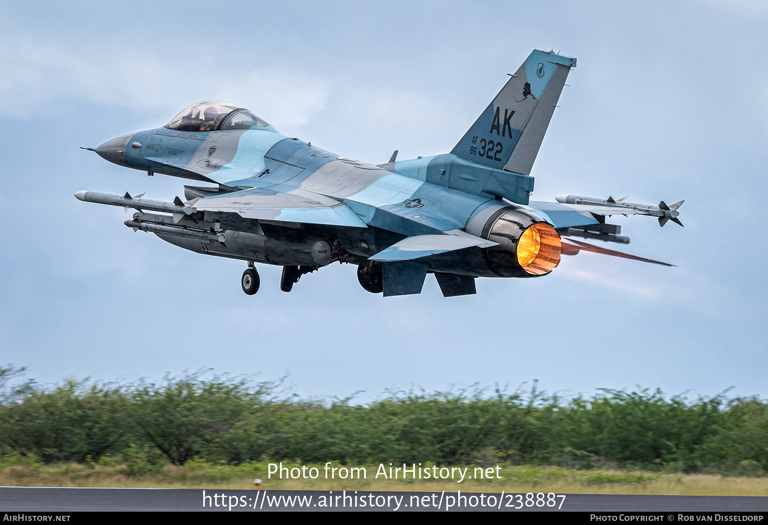 Aircraft Photo of 86-0322 / AF86-322 | General Dynamics F-16C Fighting Falcon | USA - Air Force | AirHistory.net #238887