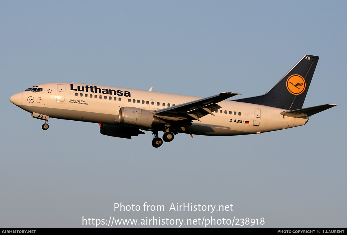 Aircraft Photo of D-ABXU | Boeing 737-330 | Lufthansa | AirHistory.net #238918