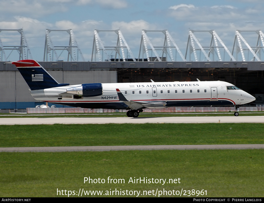 Aircraft Photo of N429AW | Bombardier CRJ-200ER (CL-600-2B19) | US Airways Express | AirHistory.net #238961