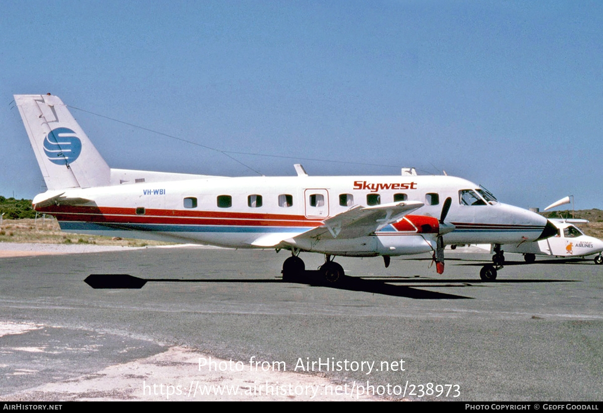 Aircraft Photo of VH-WBI | Embraer EMB-110P2 Bandeirante | Skywest Airlines | AirHistory.net #238973