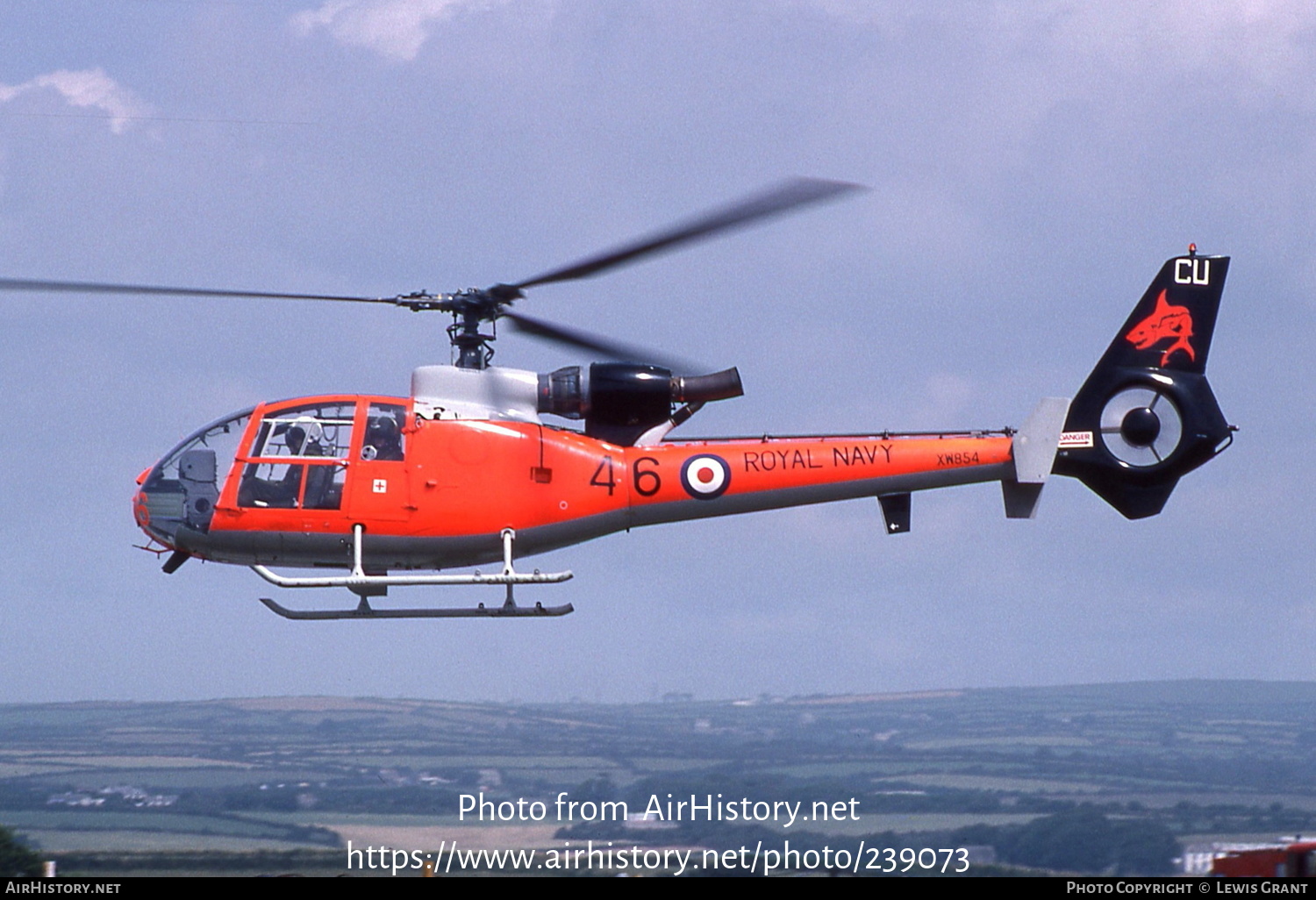 Aircraft Photo of XW854 | Aerospatiale SA-341C Gazelle HT2 | UK - Navy | AirHistory.net #239073