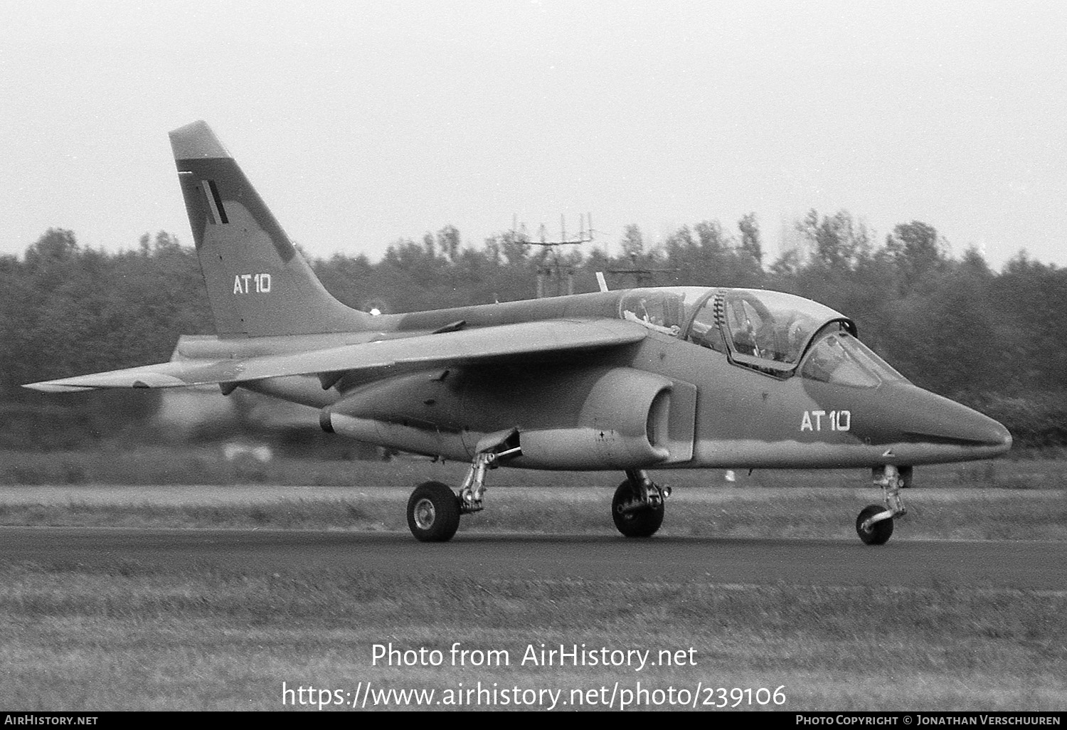 Aircraft Photo of AT10 | Dassault-Dornier Alpha Jet 1B | Belgium - Air Force | AirHistory.net #239106