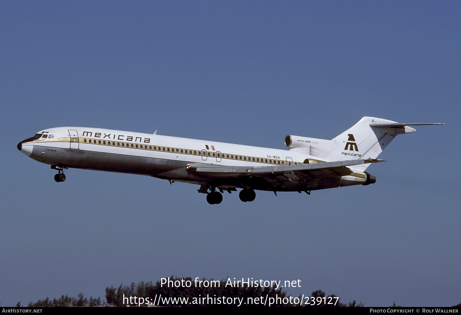 Aircraft Photo of XA-MER | Boeing 727-2Q4/Adv | Mexicana | AirHistory.net #239127