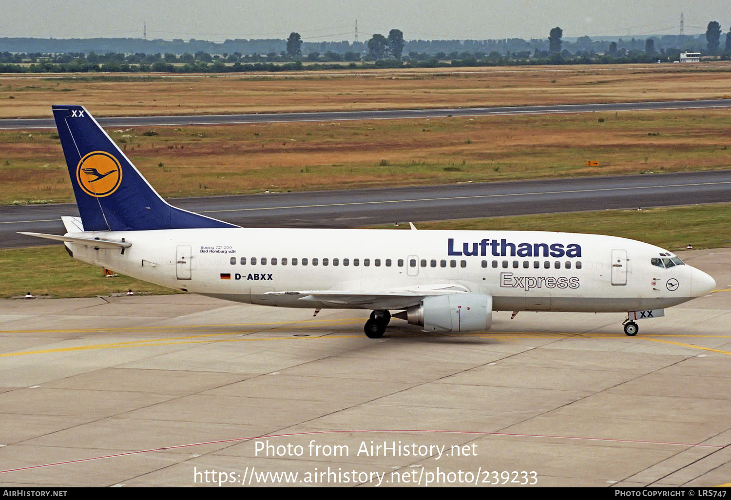 Aircraft Photo of D-ABXX | Boeing 737-330 | Lufthansa Express | AirHistory.net #239233