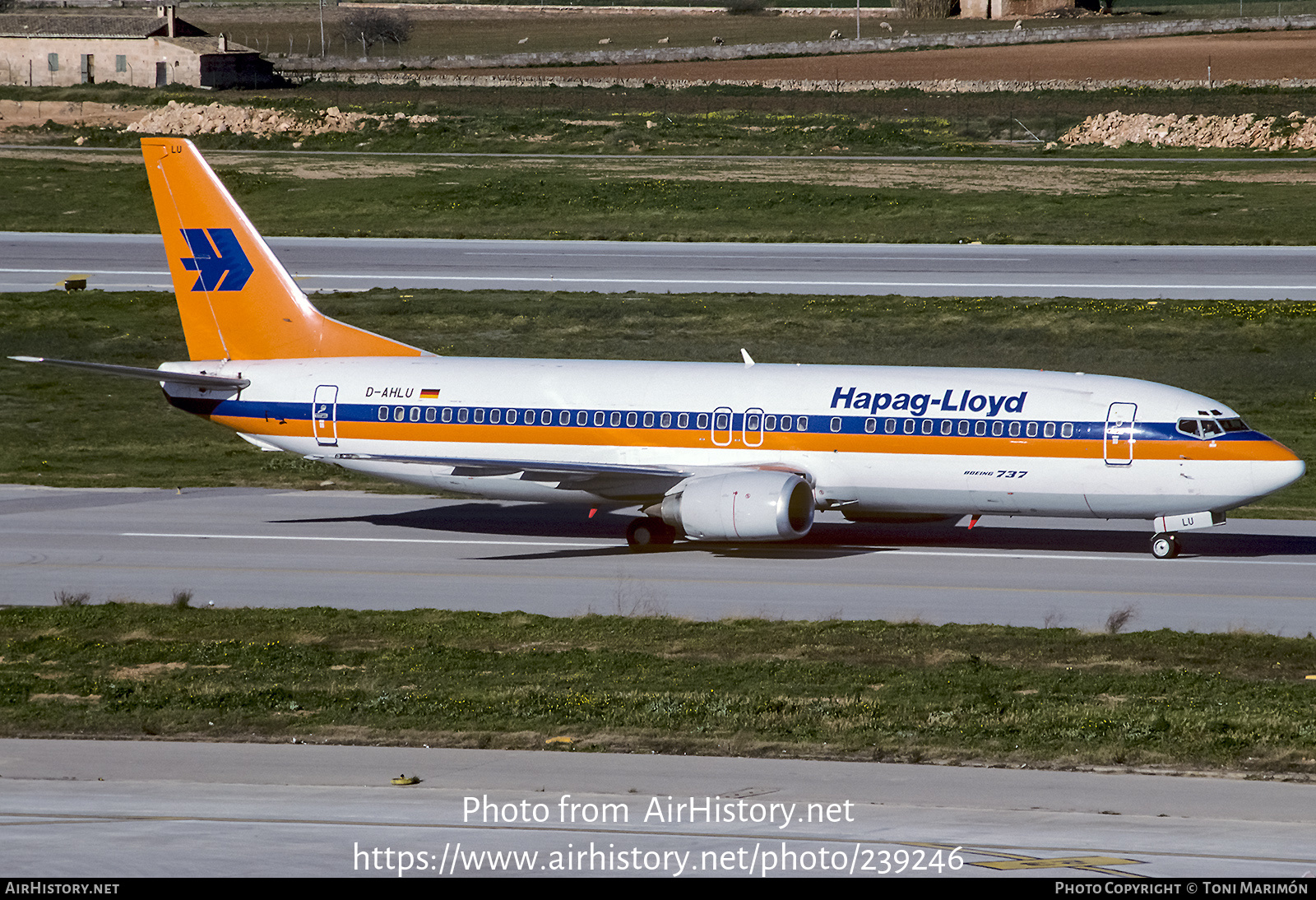 Aircraft Photo of D-AHLU | Boeing 737-4K5 | Hapag-Lloyd | AirHistory.net #239246