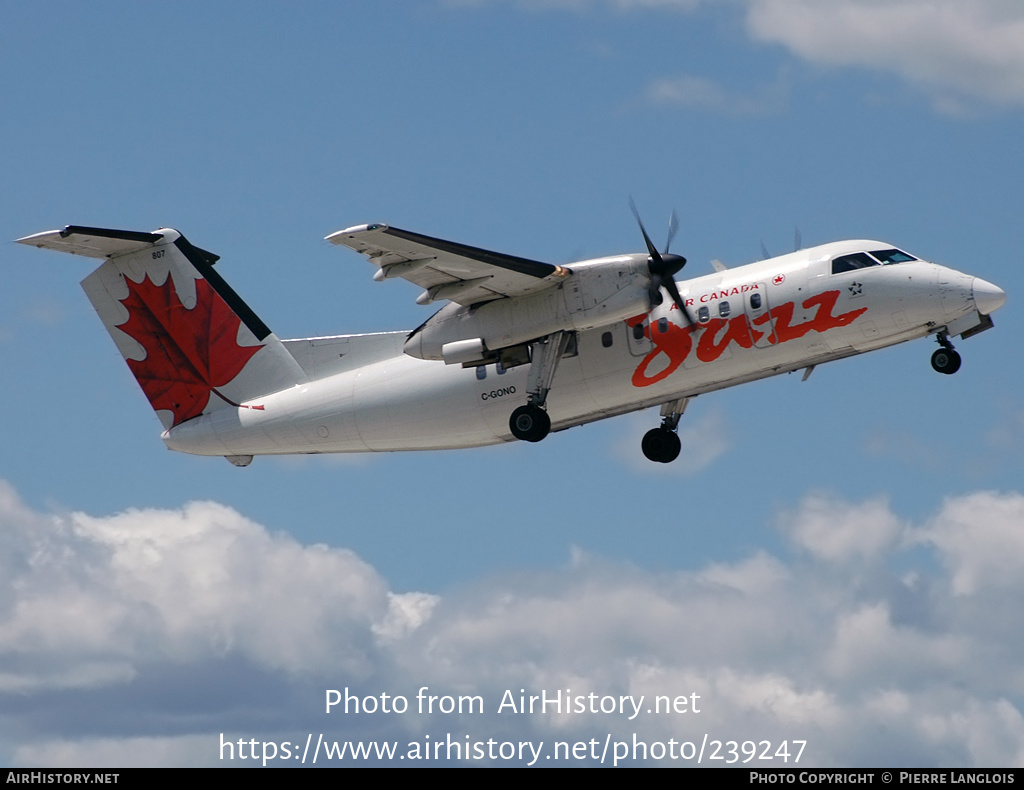 Aircraft Photo of C-GONO | De Havilland Canada DHC-8-102 Dash 8 | Air Canada Jazz | AirHistory.net #239247