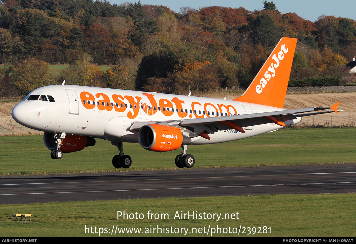 Aircraft Photo of G-EZII | Airbus A319-111 | EasyJet | AirHistory.net #239281