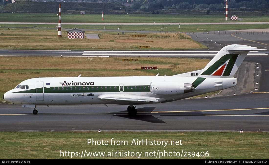 Aircraft Photo of I-REJI | Fokker 70 (F28-0070) | Avianova | AirHistory.net #239406