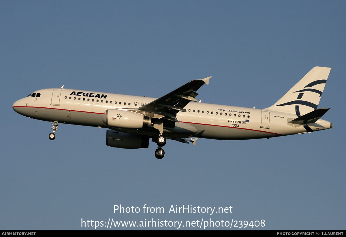 Aircraft Photo of F-WWBX | Airbus A320-232 | Aegean Airlines | AirHistory.net #239408