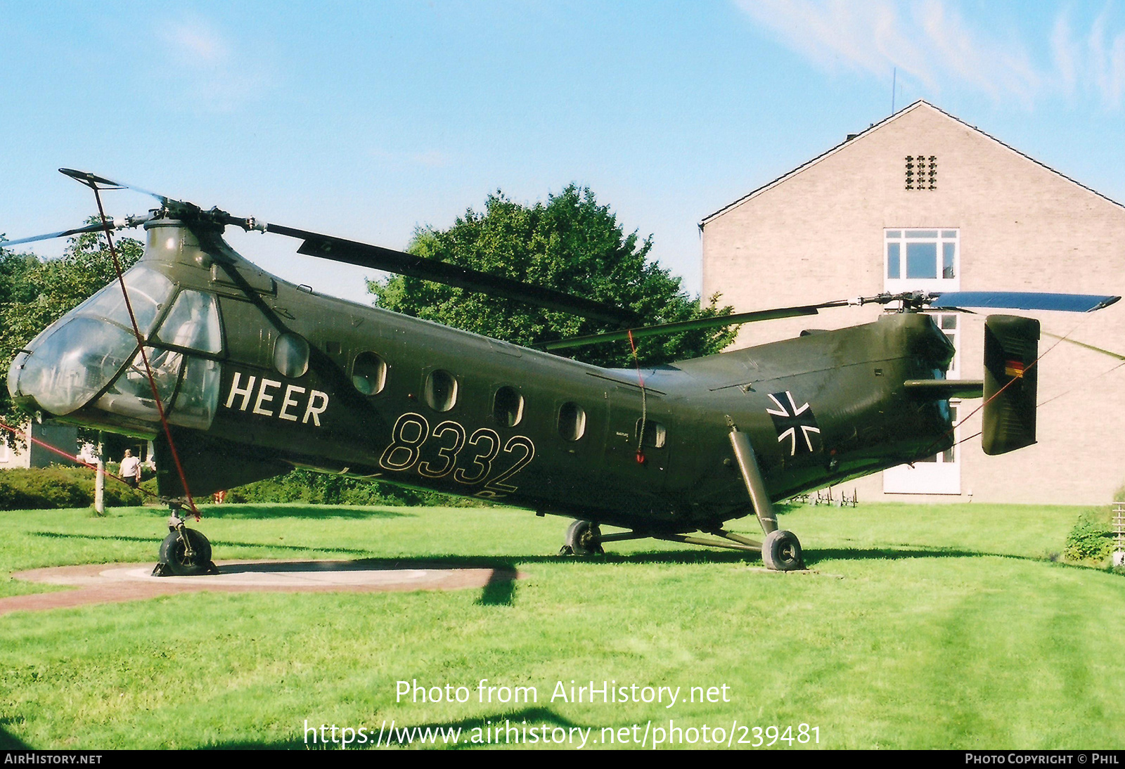Aircraft Photo of 8332 | Vertol H-21C Shawnee | Germany - Army | AirHistory.net #239481