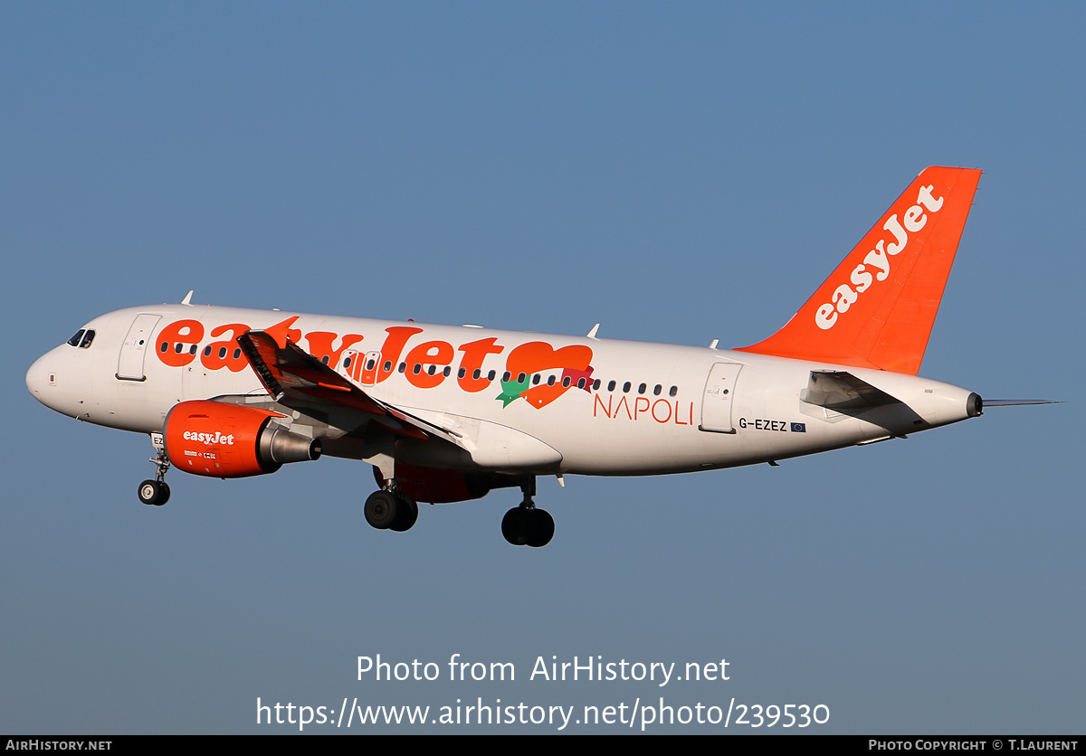 Aircraft Photo of G-EZEZ | Airbus A319-111 | EasyJet | AirHistory.net #239530