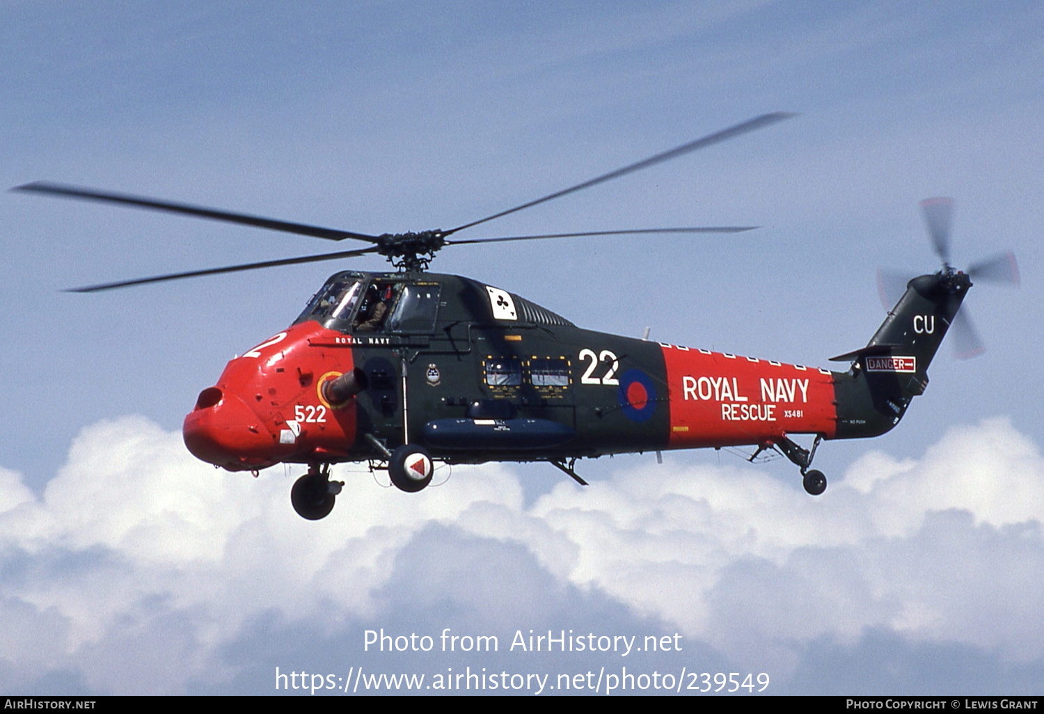 Aircraft Photo of XS481 | Westland WS-58 Wessex HU.5 | UK - Navy | AirHistory.net #239549