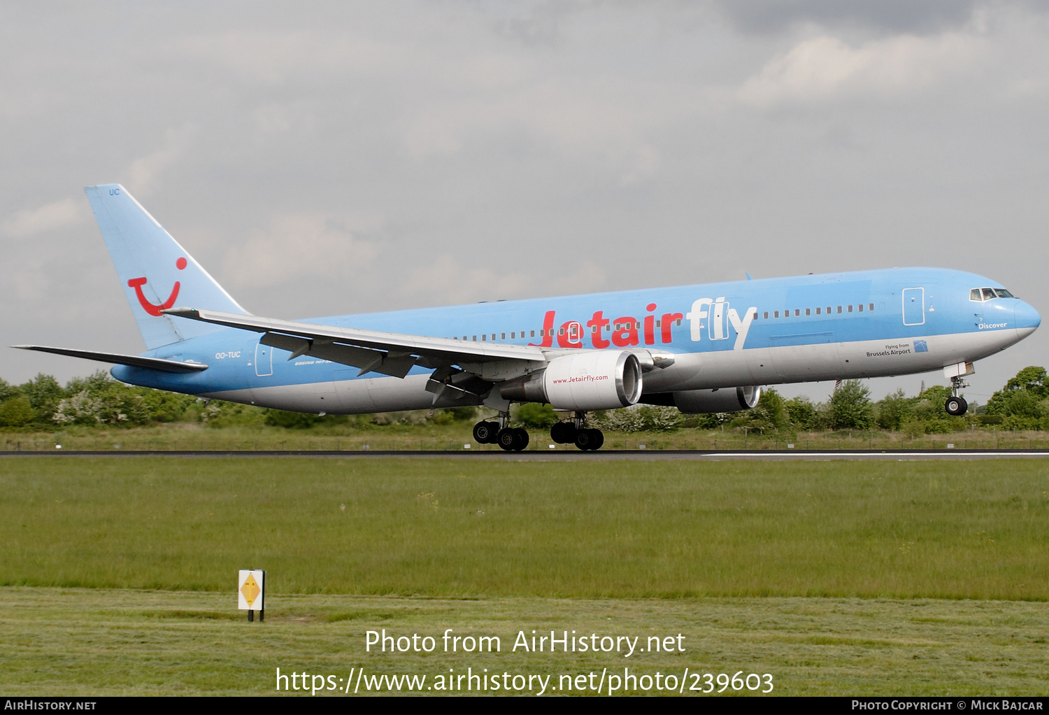 Aircraft Photo of OO-TUC | Boeing 767-341/ER | Jetairfly | AirHistory.net #239603