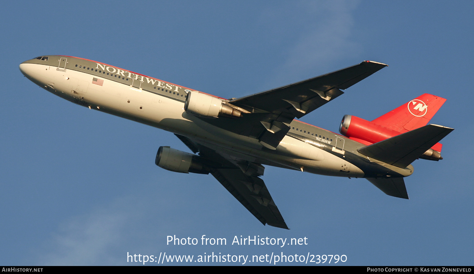 Aircraft Photo of N236NW | McDonnell Douglas DC-10-30 | Northwest Airlines | AirHistory.net #239790