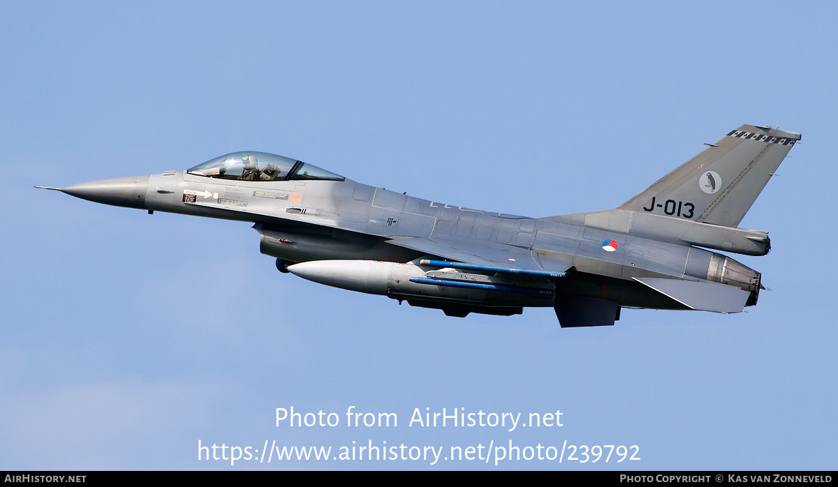 Aircraft Photo of J-013 | General Dynamics F-16AM Fighting Falcon | Netherlands - Air Force | AirHistory.net #239792