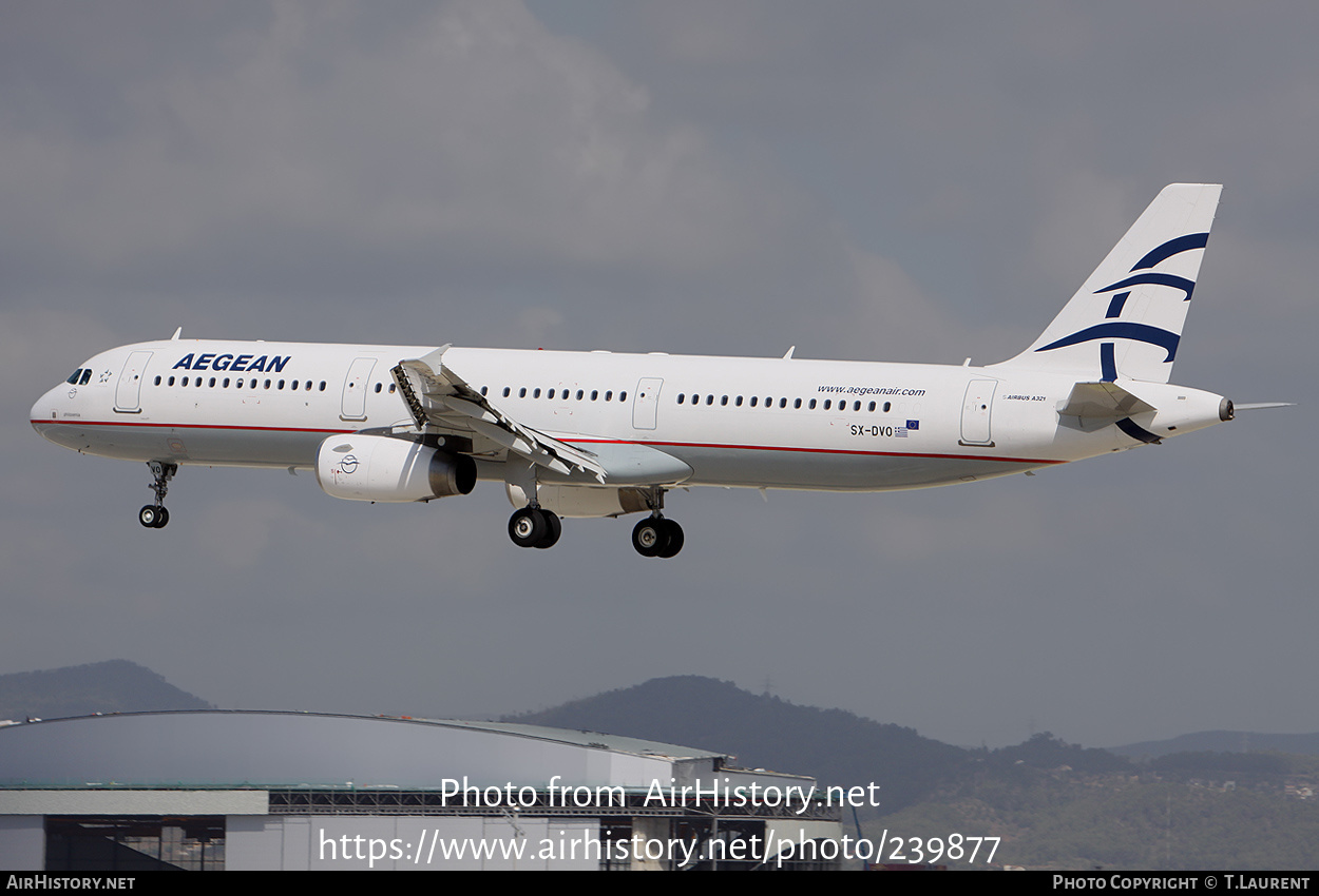 Aircraft Photo of SX-DVO | Airbus A321-232 | Aegean Airlines | AirHistory.net #239877