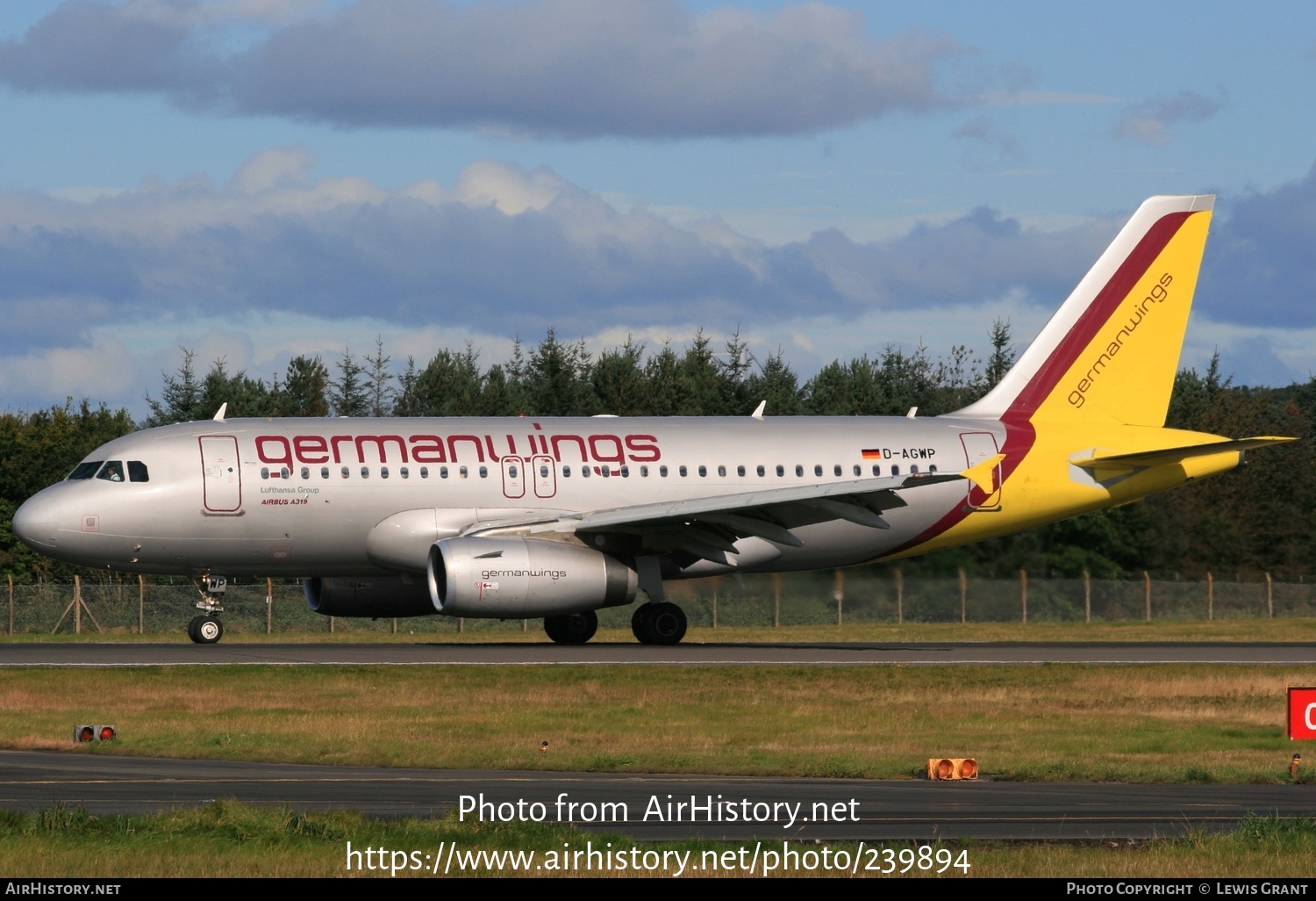 Aircraft Photo of D-AGWP | Airbus A319-132 | Germanwings | AirHistory.net #239894