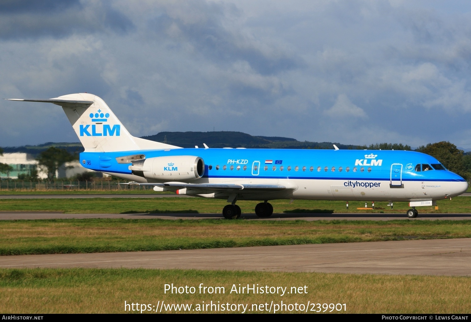 Aircraft Photo of PH-KZD | Fokker 70 (F28-0070) | KLM Cityhopper | AirHistory.net #239901