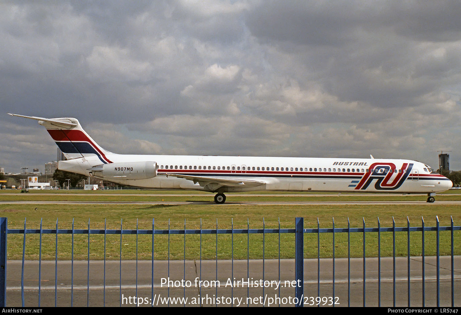 Aircraft Photo of N907MD | McDonnell Douglas MD-83 (DC-9-83) | Austral Líneas Aéreas | AirHistory.net #239932