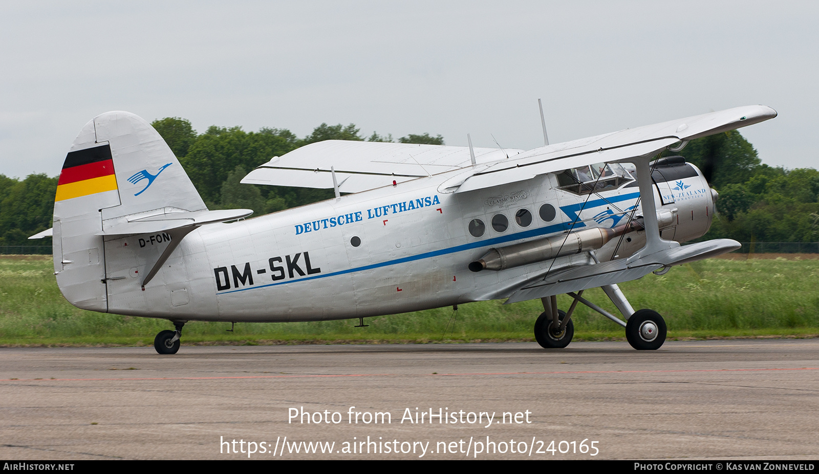 Aircraft Photo of D-FONL / DM-SKL | Antonov An-2T | Classic Wings | Deutsche Lufthansa | AirHistory.net #240165