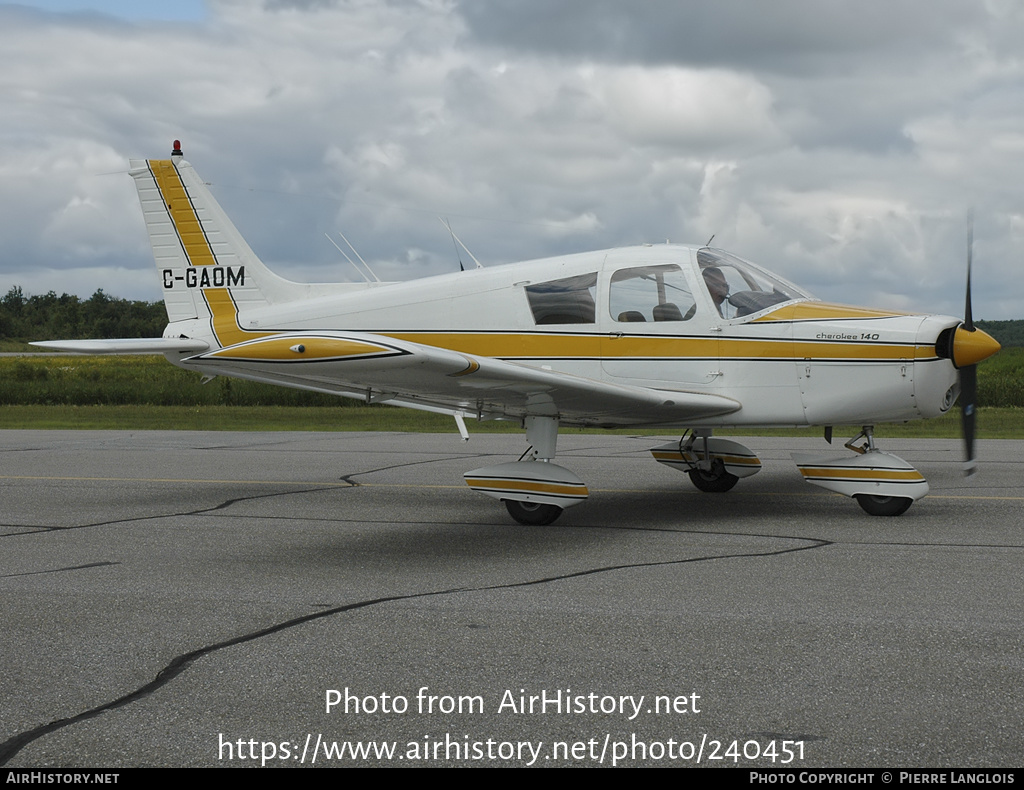 Aircraft Photo of C-GAOM | Piper PA-28-140 Cherokee | AirHistory.net #240451