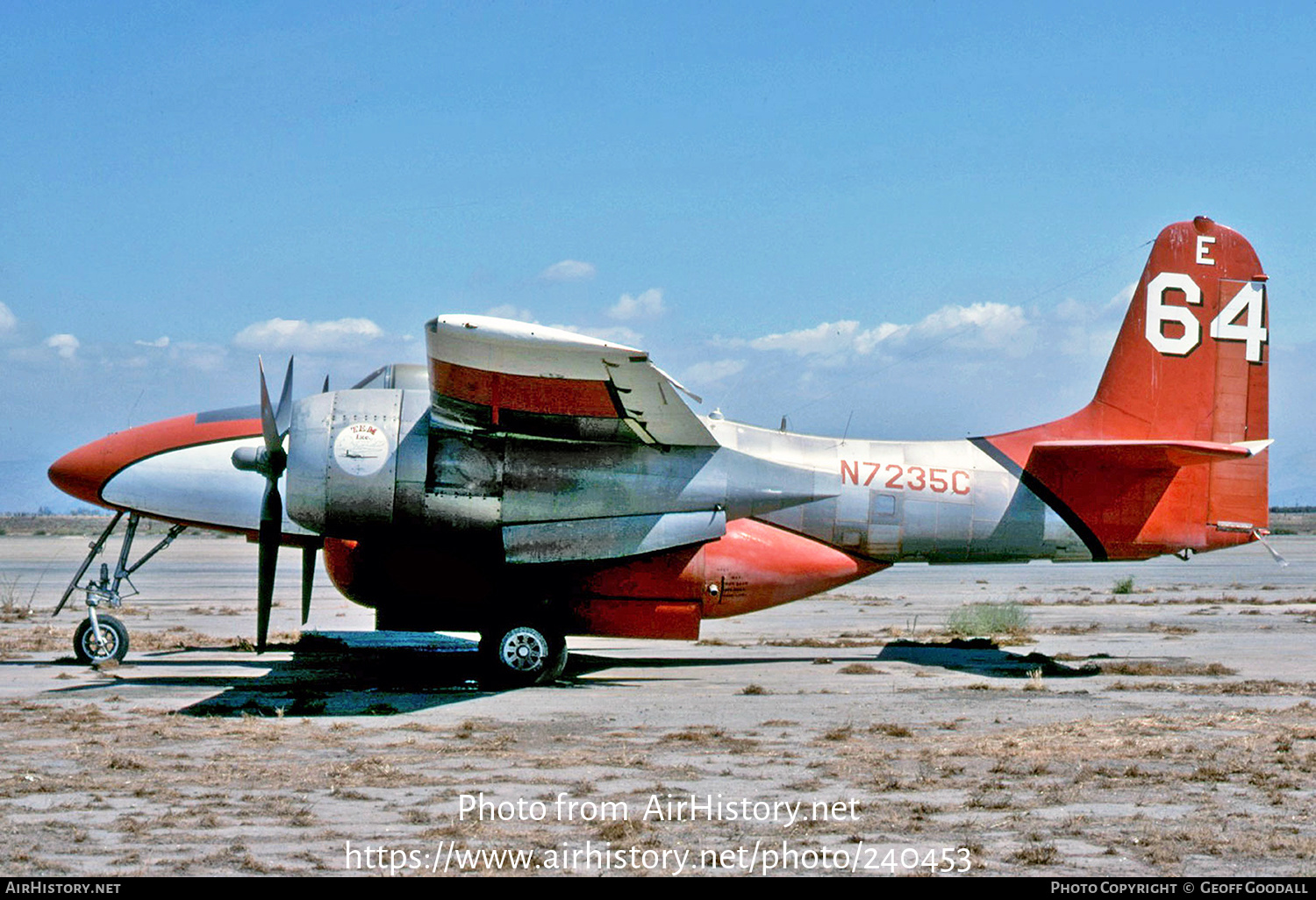 Aircraft Photo of N7235C | Grumman F7F-3P/AT Tigercat | TBM | AirHistory.net #240453