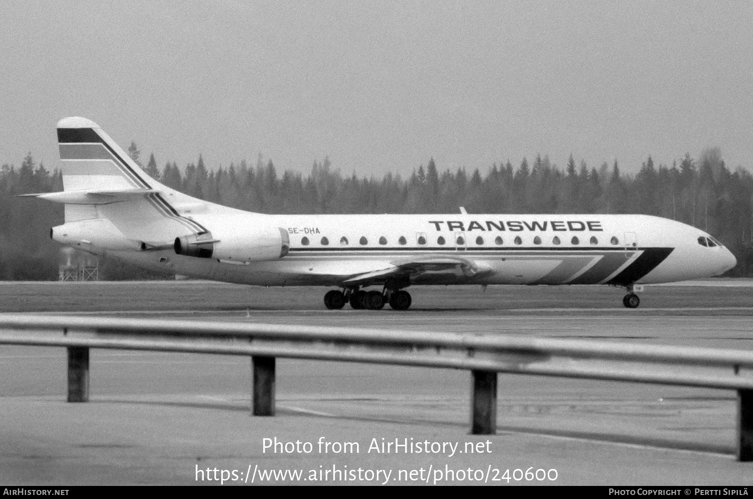 Aircraft Photo of SE-DHA | Sud SE-210 Caravelle 10B3 Super B | Transwede Airways | AirHistory.net #240600